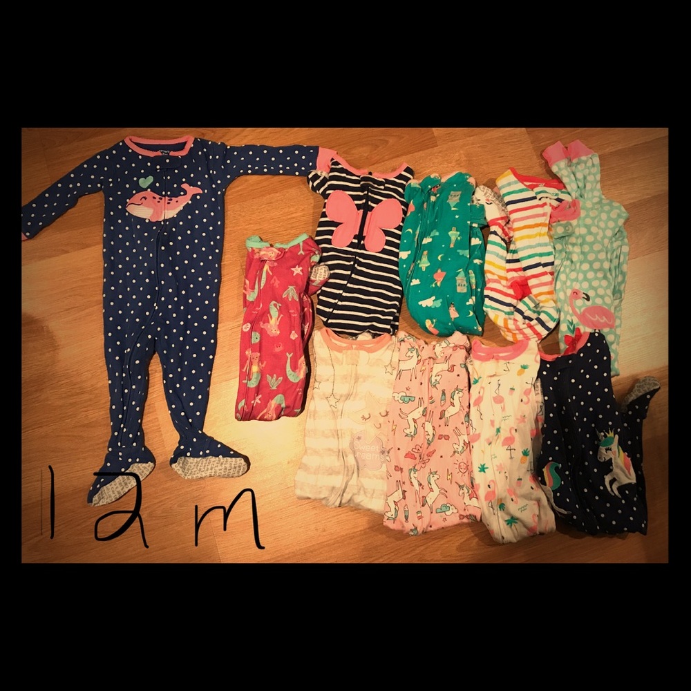 Carters 12m cotton pajamas